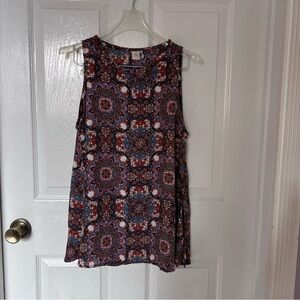 Paper Crane Women's Boho Patterned Tank Top